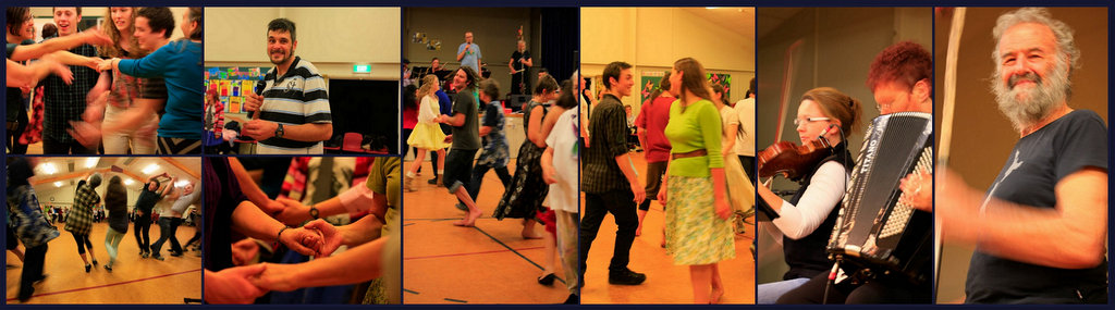 contra dance collage